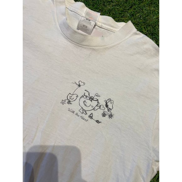 1998 90 one heart equality anti racism world peace shirt - Picture 6 of 9